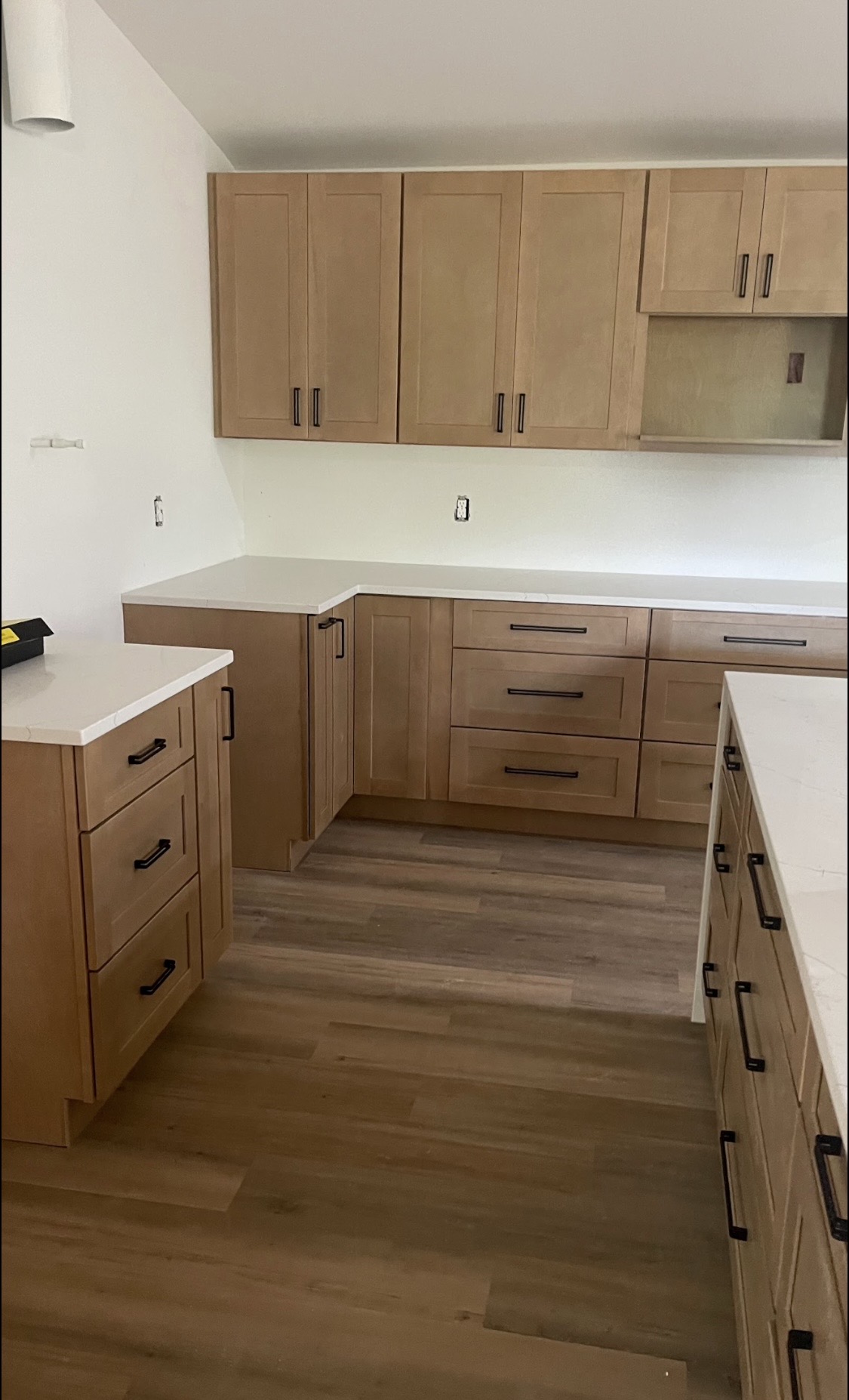 Natural maple shaker kitchen